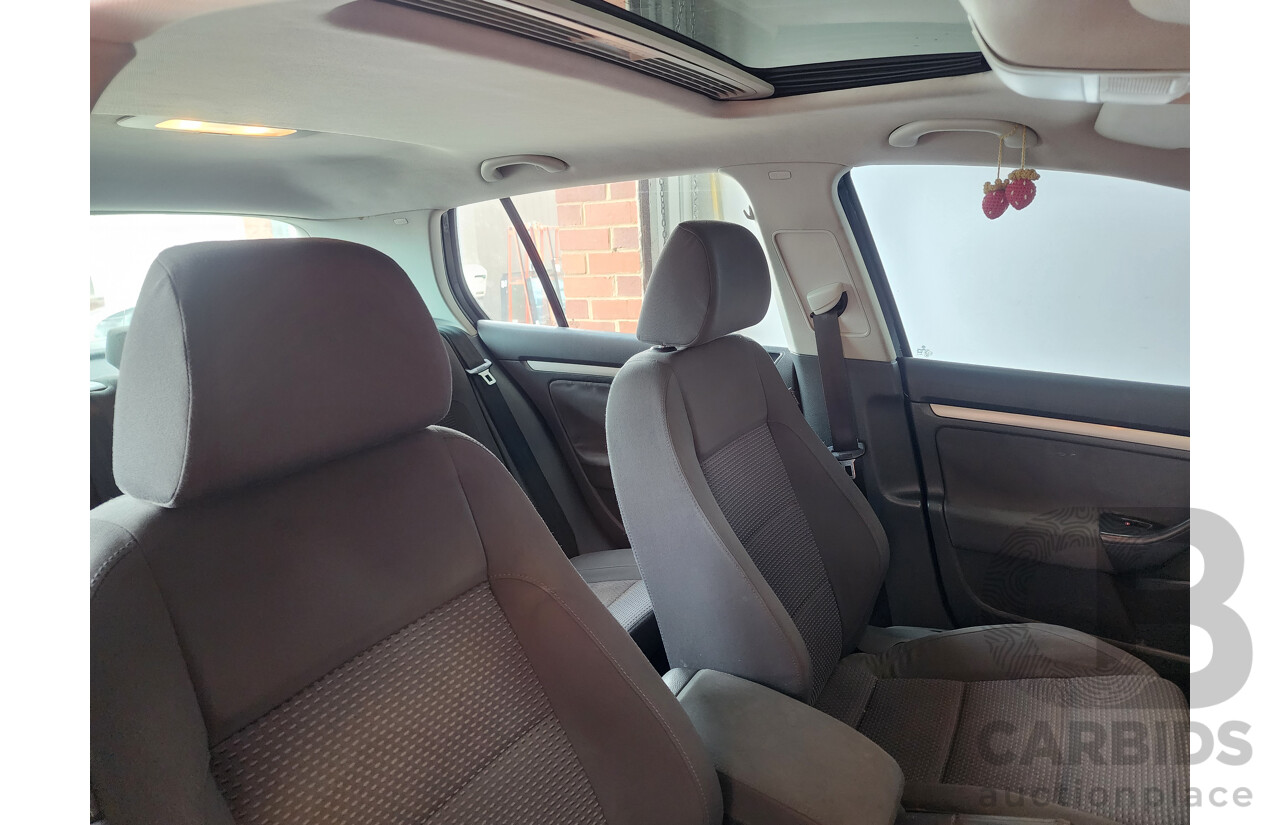 12/2008 Volkswagen Golf 2.0 FSI Pacific 1K MY08 UPGRADE 2 5d Hatchback Black 2.0L