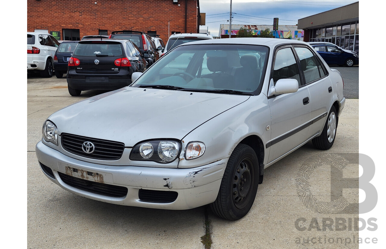 8/2000 Toyota Corolla Ascent AE112R 4d Sedan Silver 1.8L