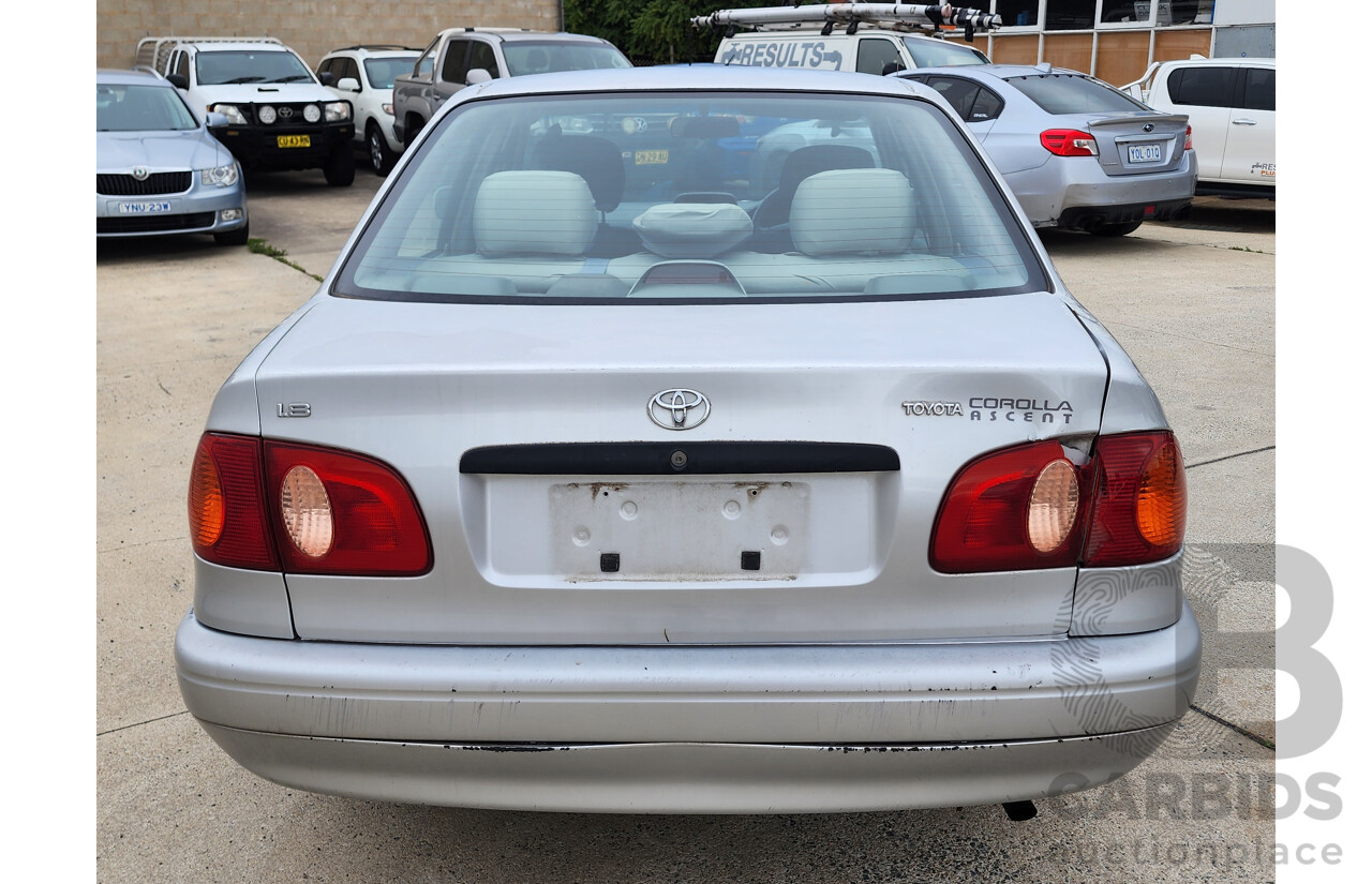 8/2000 Toyota Corolla Ascent AE112R 4d Sedan Silver 1.8L