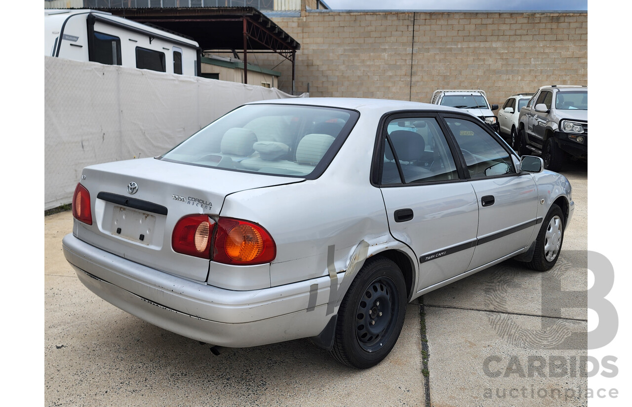 8/2000 Toyota Corolla Ascent AE112R 4d Sedan Silver 1.8L