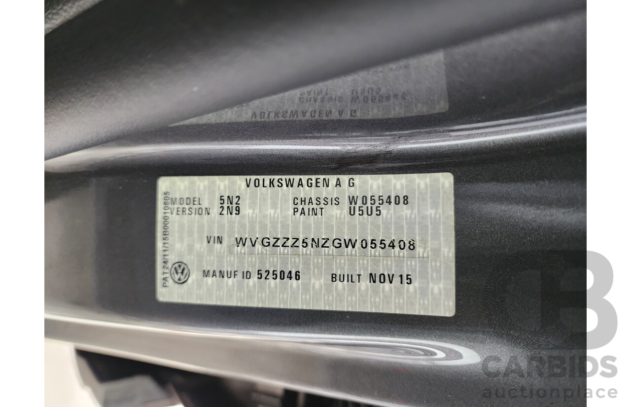 3/2016 Volkswagen Tiguan 132 TSI (4x4) 5NC MY16 4d Wagon Grey 2.0L