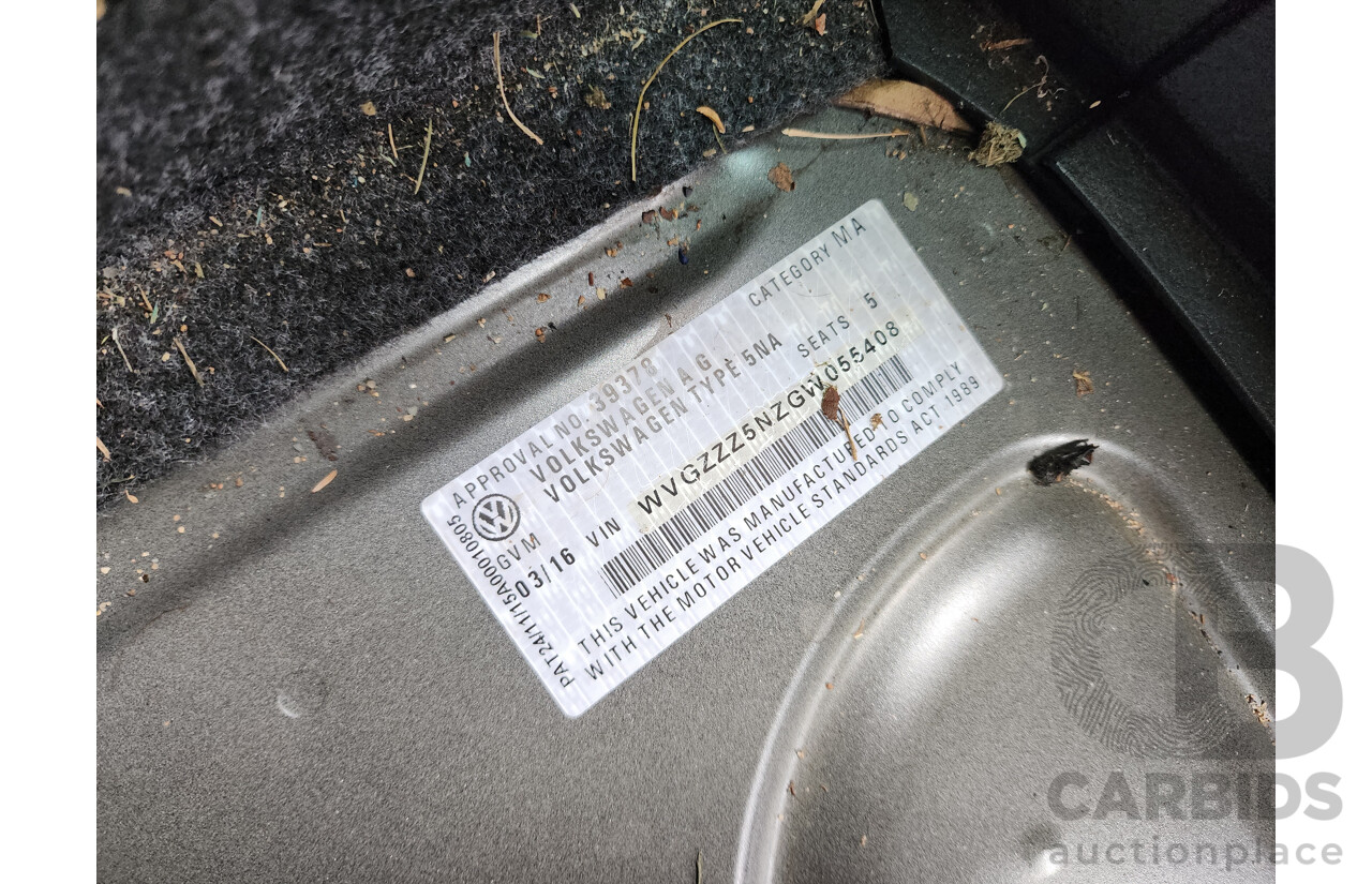 3/2016 Volkswagen Tiguan 132 TSI (4x4) 5NC MY16 4d Wagon Grey 2.0L