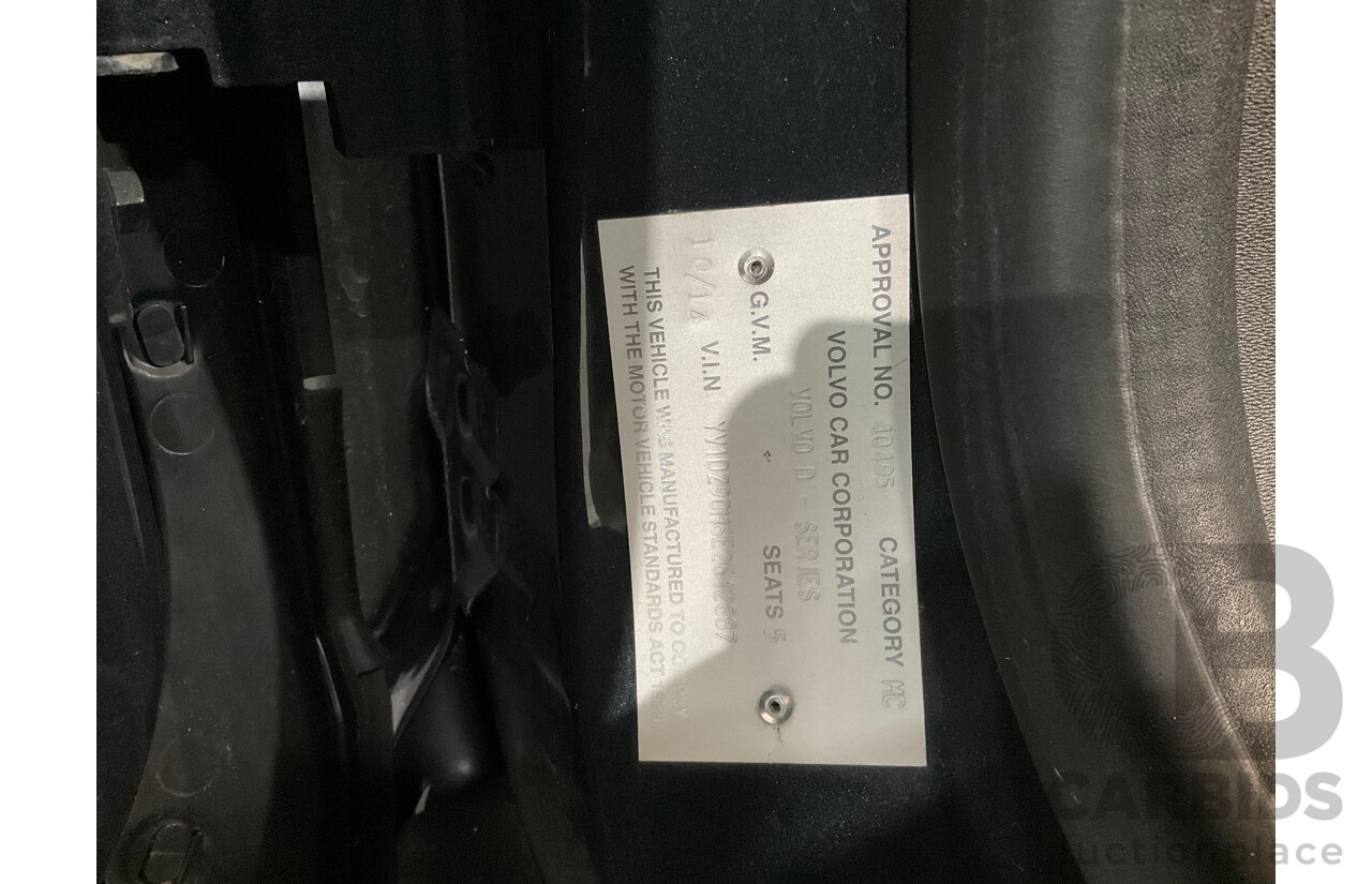 10/2014 Volvo XC60 T6 Luxury DZ MY14 4d Wagon Savile Grey Metallic Turbo 3.0L