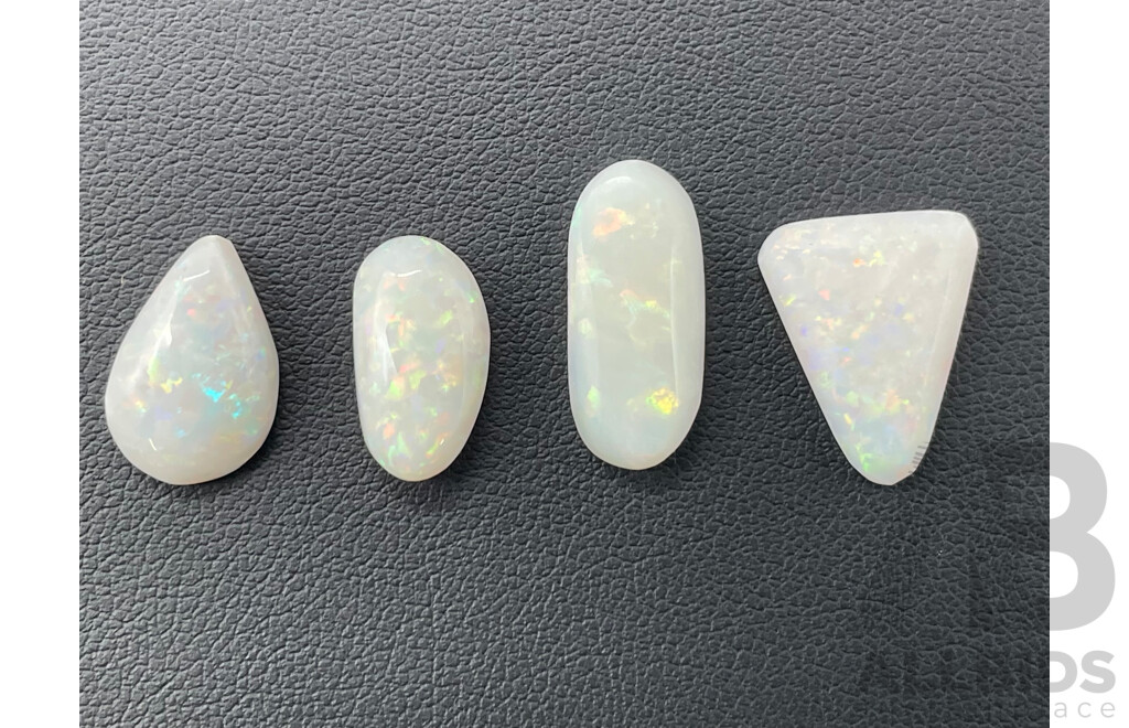 Coober Pedy and Lightning Ridge OPALS (3.7ct, 3.5ct, 3.7ct, 3.5ct) - Lot of 4