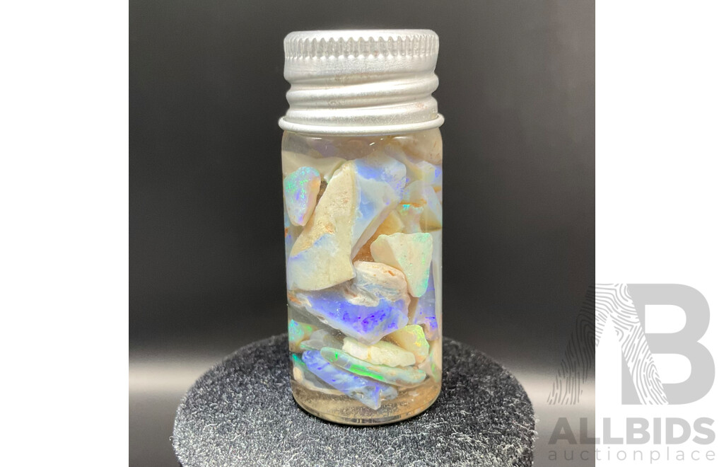 Lightning Ridge, Coober Pedy, Mintabie Opals (58TCW, 62TCW, 68TCW) and Australian Certified OPAL, 5.72ct  - Lot of 4