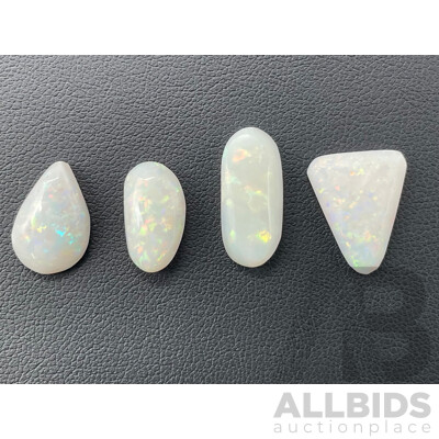 Coober Pedy and Lightning Ridge OPALS (3.7ct, 3.5ct, 3.7ct, 3.5ct) - Lot of 4