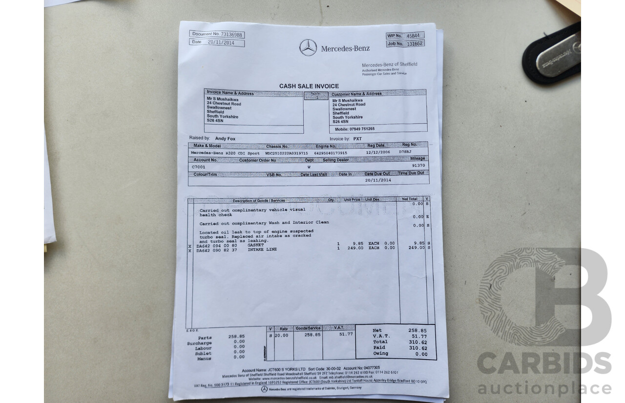 1/2006 Mercedes-Benz R 320 CDI (awd) 251 4d Wagon Silver 3.0L