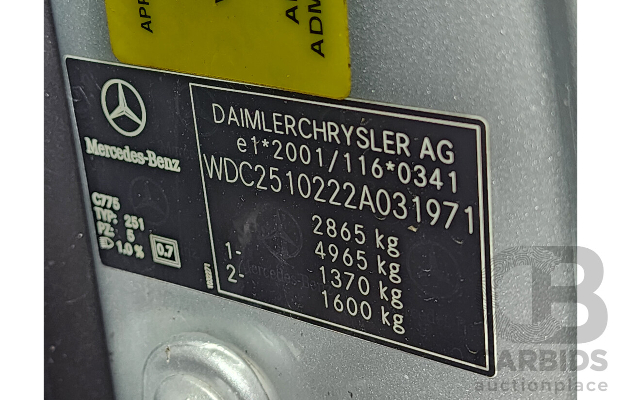 1/2006 Mercedes-Benz R 320 CDI (awd) 251 4d Wagon Silver 3.0L