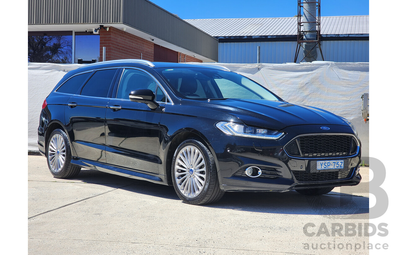 2/2016 Ford Mondeo Titanium TDCi MD 4d Wagon Black 2.0L