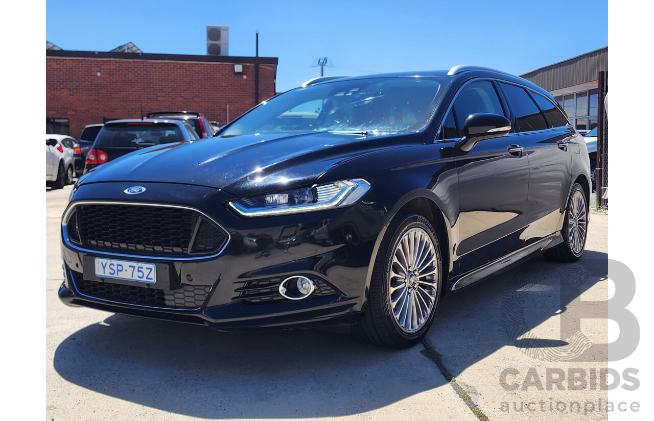 2/2016 Ford Mondeo Titanium TDCi MD 4d Wagon Black 2.0L