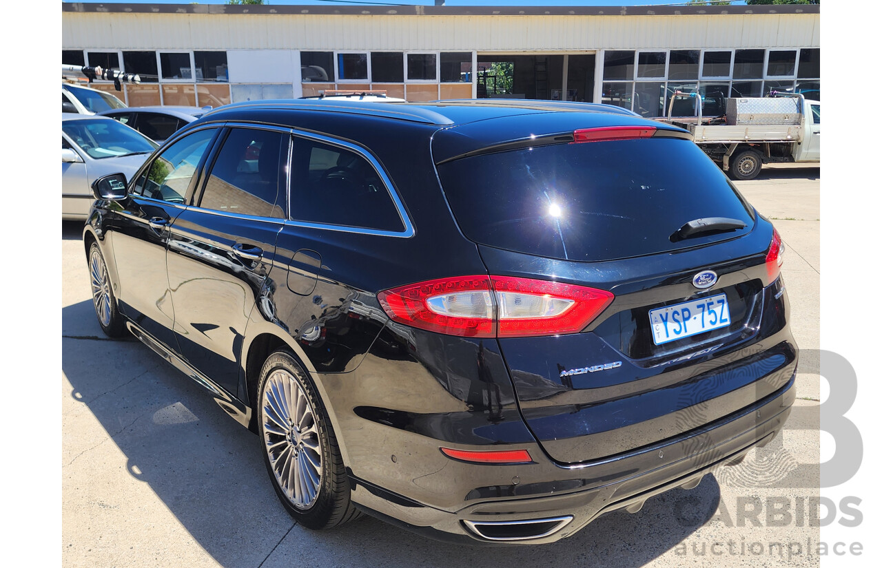 2/2016 Ford Mondeo Titanium TDCi MD 4d Wagon Black 2.0L
