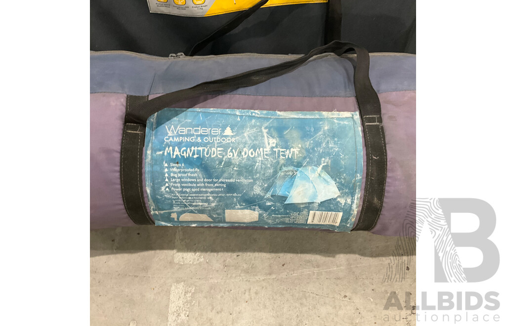 OZTrail 4 Shelf Deluxe Cupboard & Assorted Cmaping Tent & Gas Stove