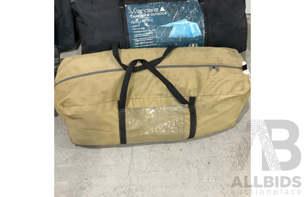 OZTrail 4 Shelf Deluxe Cupboard & Assorted Cmaping Tent & Gas Stove