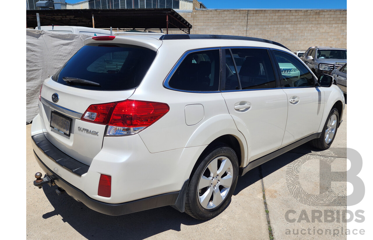 12/2011 Subaru Outback 3.6R Premium MY11 4d Wagon White 3.6L