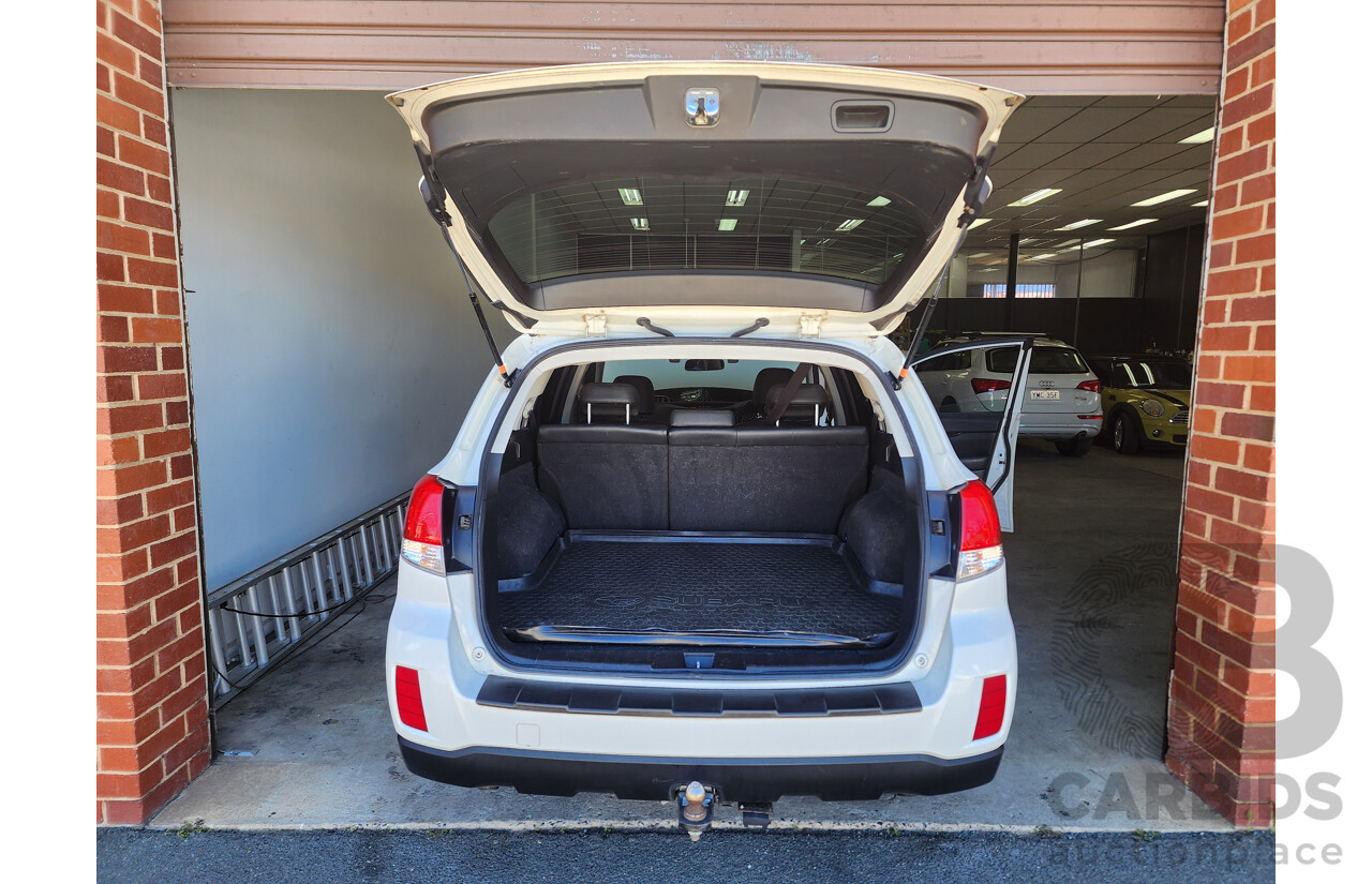 12/2011 Subaru Outback 3.6R Premium MY11 4d Wagon White 3.6L
