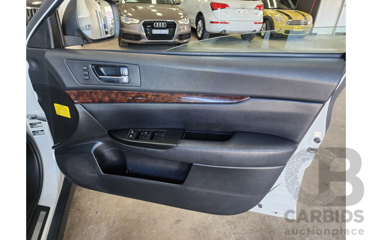 12/2011 Subaru Outback 3.6R Premium MY11 4d Wagon White 3.6L