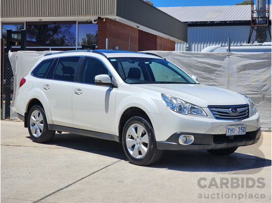 12/2011 Subaru Outback 3.6R Premium MY11 4d Wagon White 3.6L