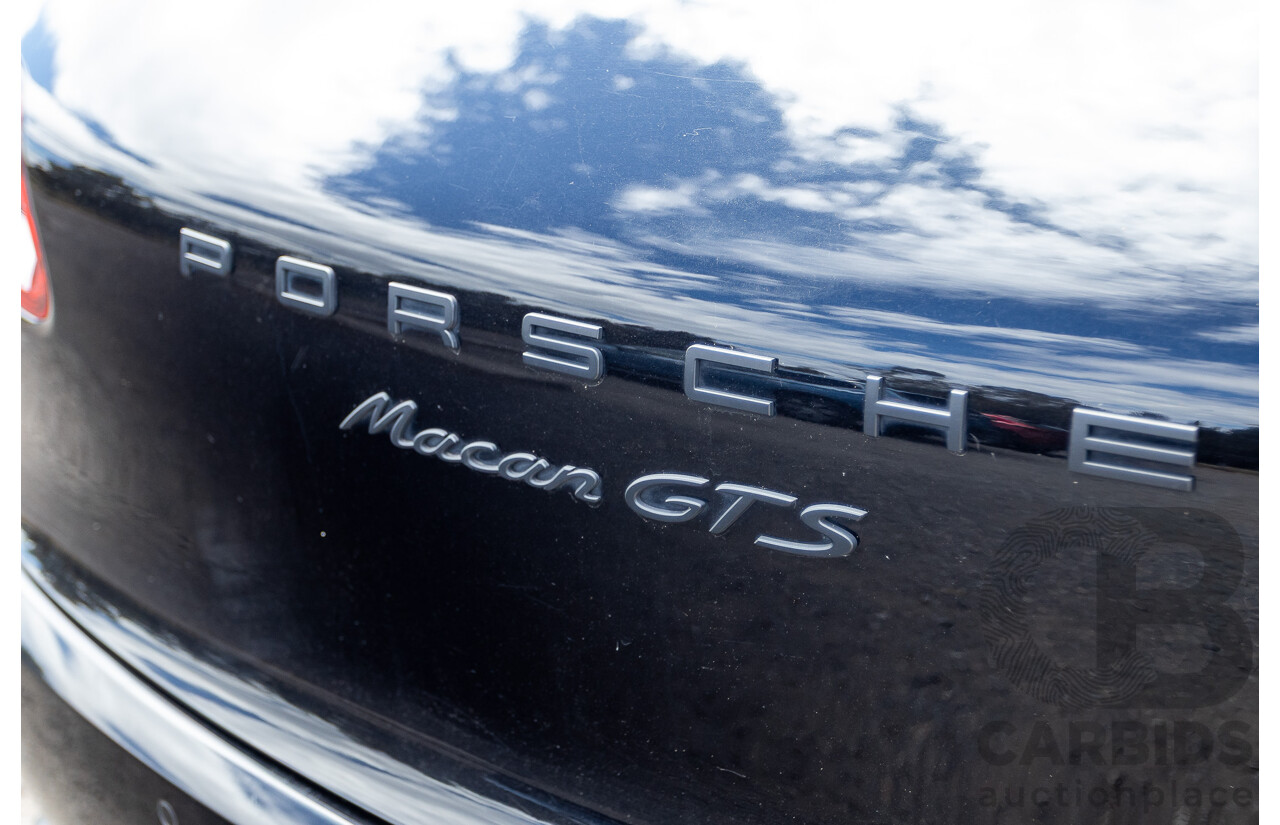 9/2016 Porsche Macan GTS (AWD) 95B MY16 4d Wagon Jet Black Metallic Twin Turbo V6 3.0L - Statutory Write Off