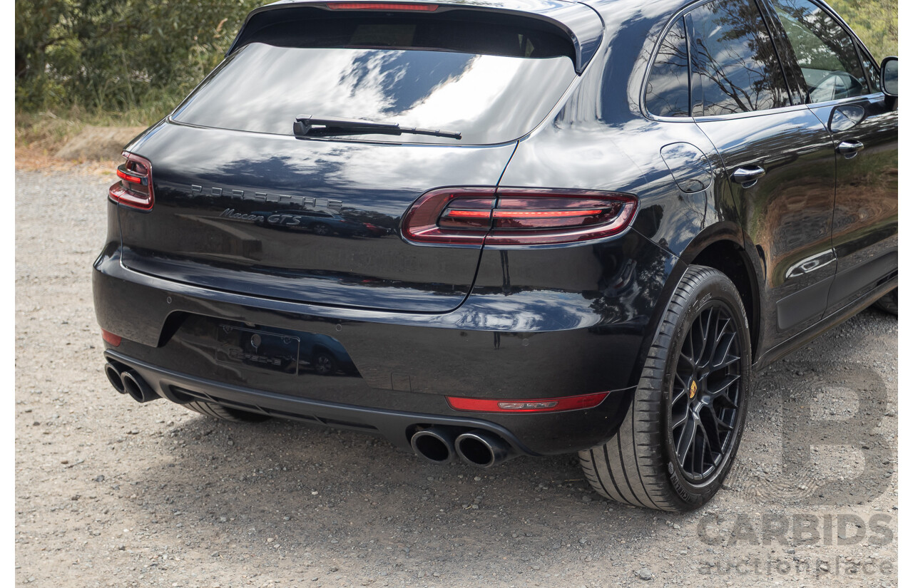 9/2016 Porsche Macan GTS (AWD) 95B MY16 4d Wagon Jet Black Metallic Twin Turbo V6 3.0L - Statutory Write Off