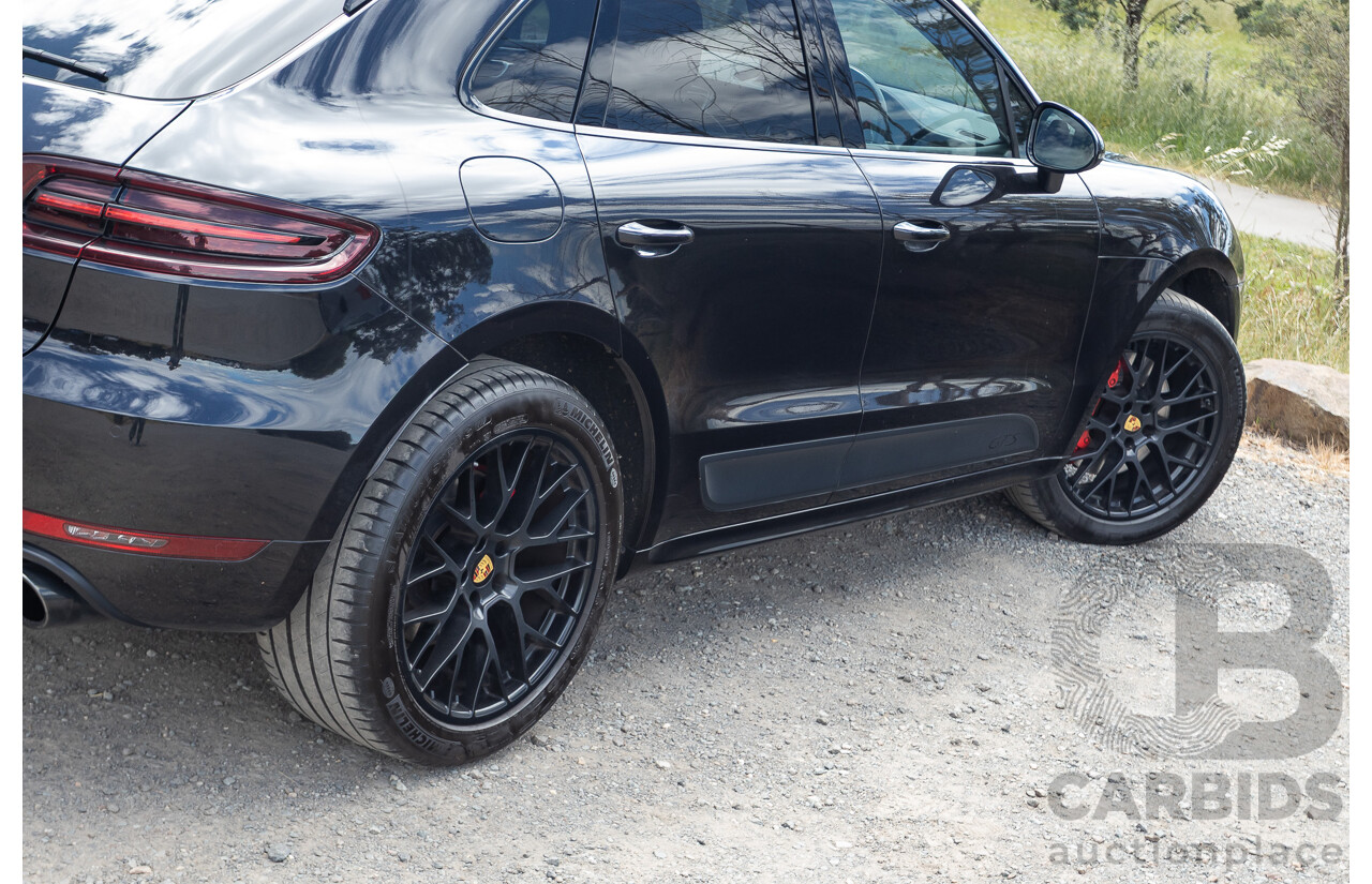 9/2016 Porsche Macan GTS (AWD) 95B MY16 4d Wagon Jet Black Metallic Twin Turbo V6 3.0L - Statutory Write Off