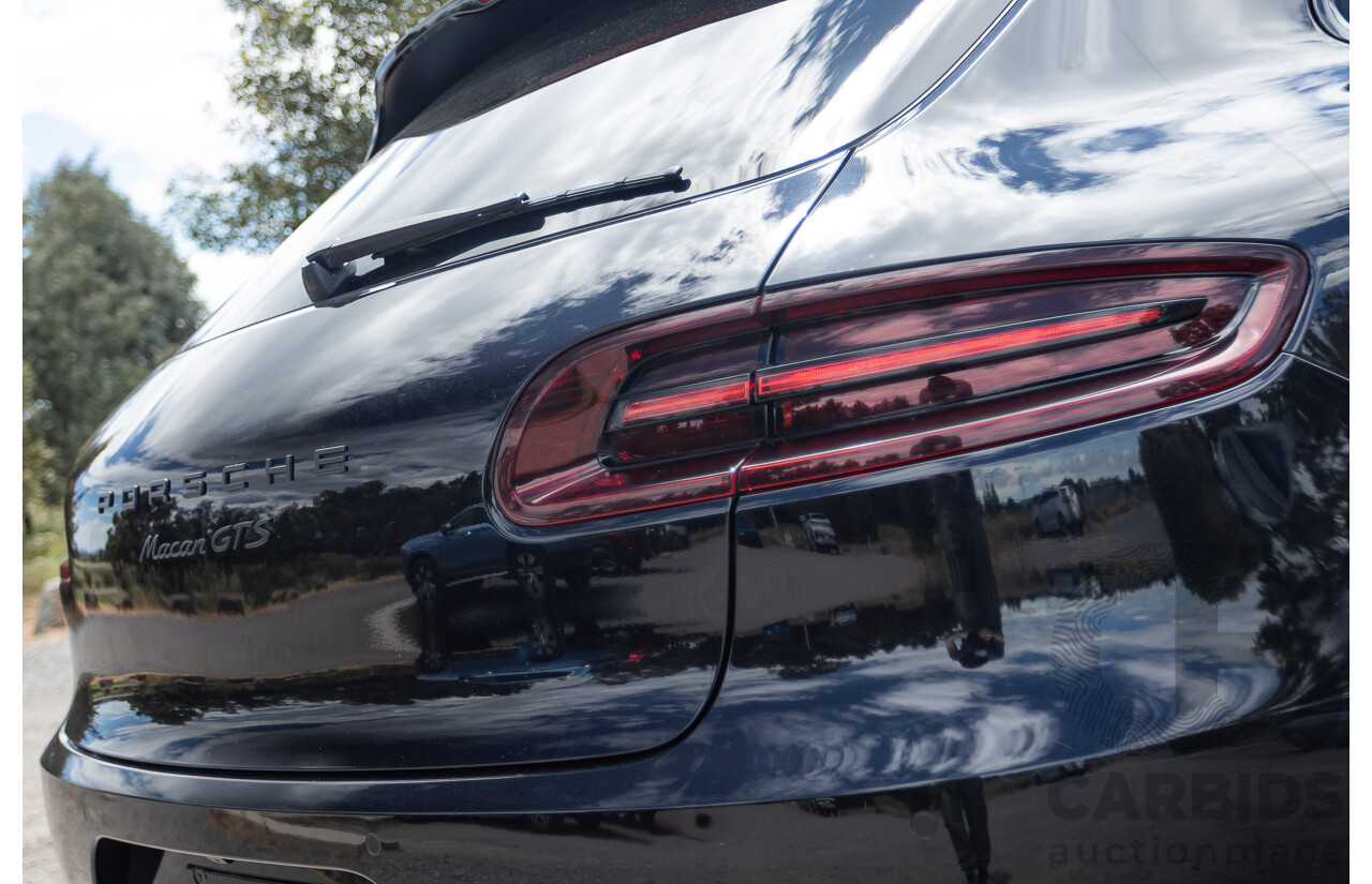 9/2016 Porsche Macan GTS (AWD) 95B MY16 4d Wagon Jet Black Metallic Twin Turbo V6 3.0L - Statutory Write Off