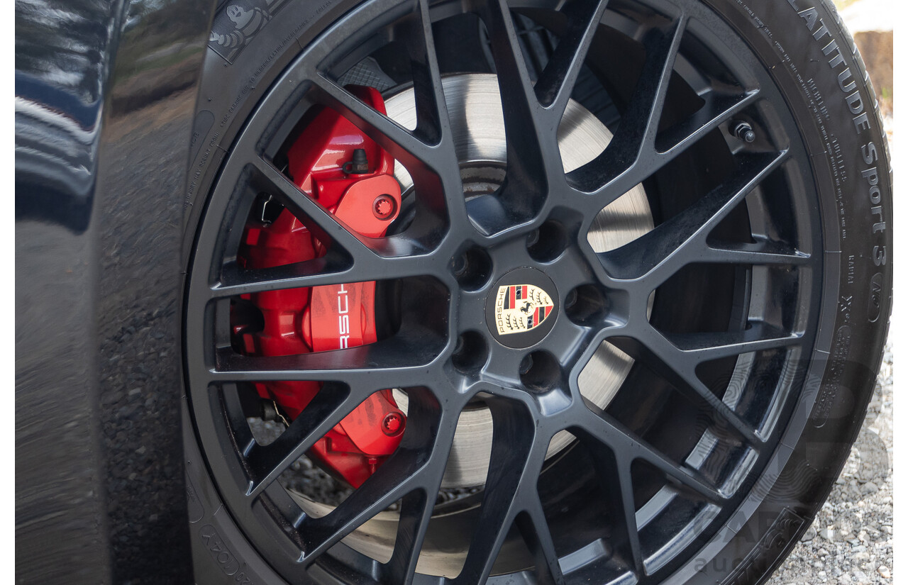 9/2016 Porsche Macan GTS (AWD) 95B MY16 4d Wagon Jet Black Metallic Twin Turbo V6 3.0L - Statutory Write Off