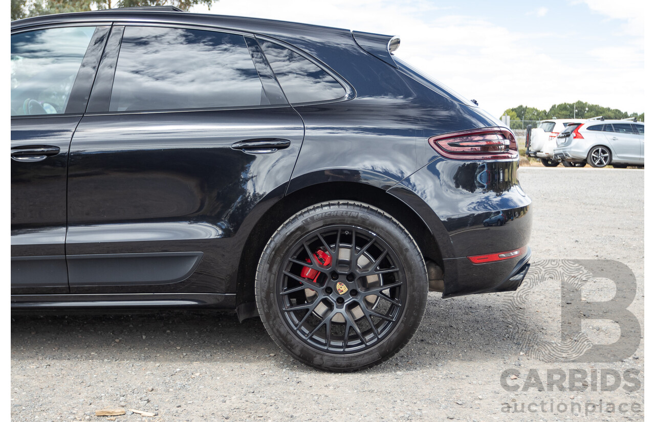 9/2016 Porsche Macan GTS (AWD) 95B MY16 4d Wagon Jet Black Metallic Twin Turbo V6 3.0L - Statutory Write Off