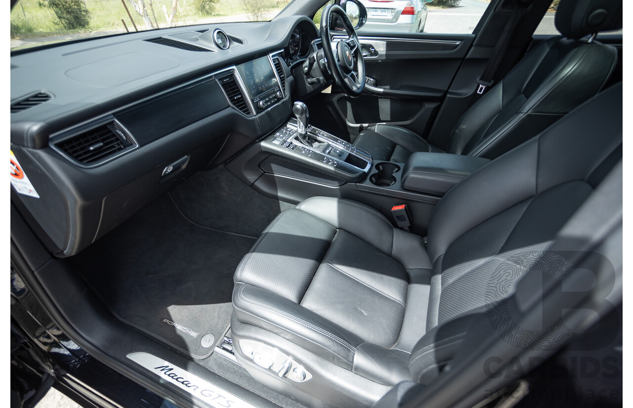 9/2016 Porsche Macan GTS (AWD) 95B MY16 4d Wagon Jet Black Metallic Twin Turbo V6 3.0L - Statutory Write Off