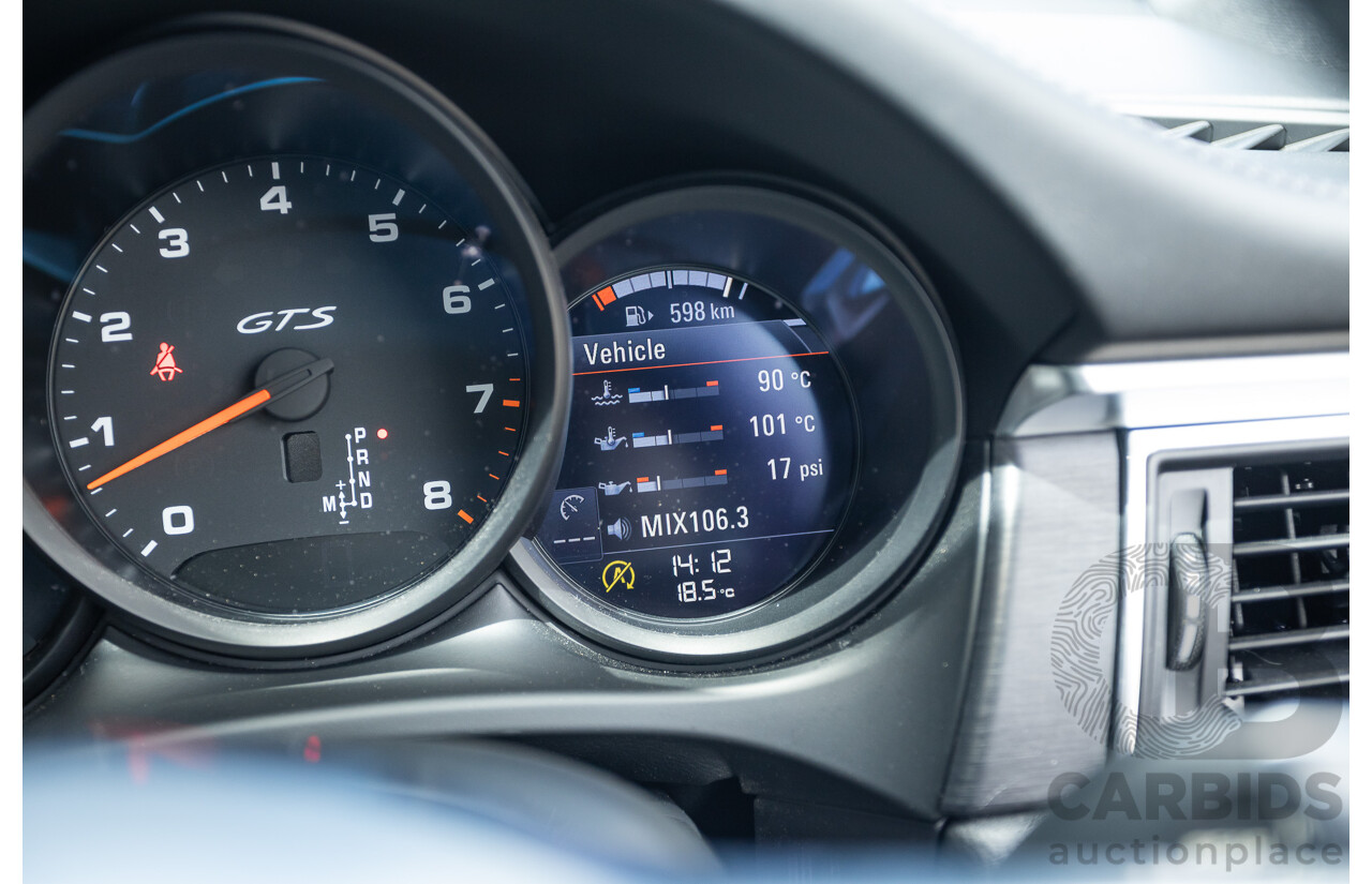 9/2016 Porsche Macan GTS (AWD) 95B MY16 4d Wagon Jet Black Metallic Twin Turbo V6 3.0L - Statutory Write Off