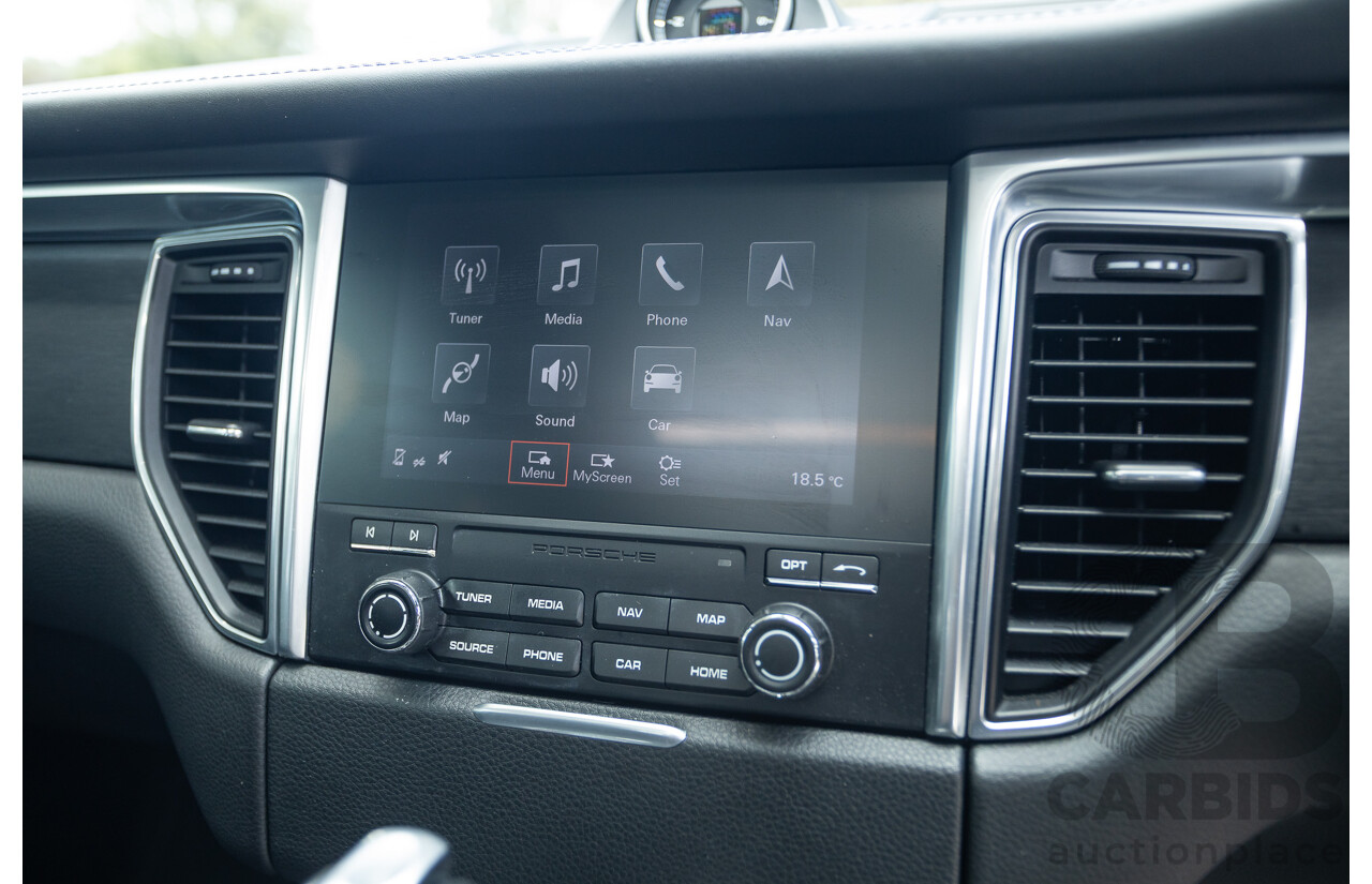 9/2016 Porsche Macan GTS (AWD) 95B MY16 4d Wagon Jet Black Metallic Twin Turbo V6 3.0L - Statutory Write Off