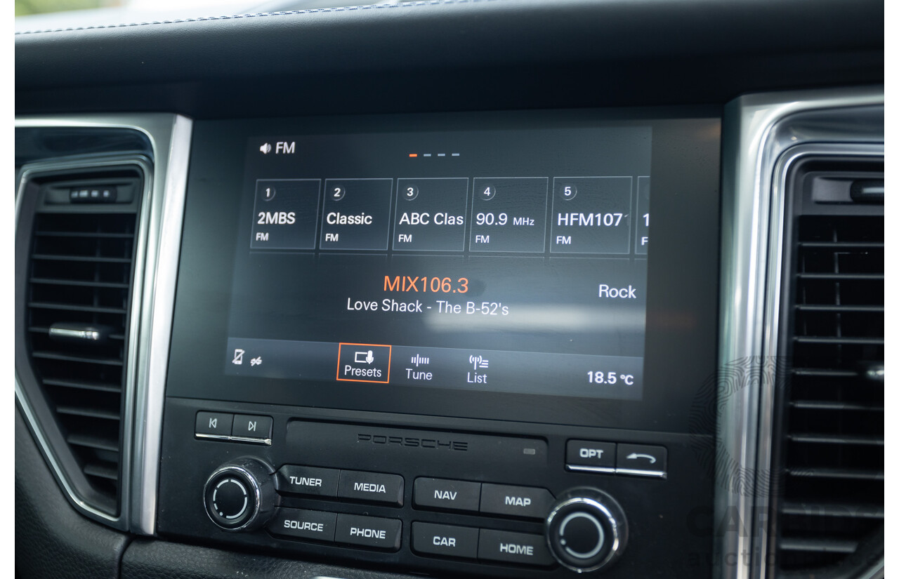 9/2016 Porsche Macan GTS (AWD) 95B MY16 4d Wagon Jet Black Metallic Twin Turbo V6 3.0L - Statutory Write Off