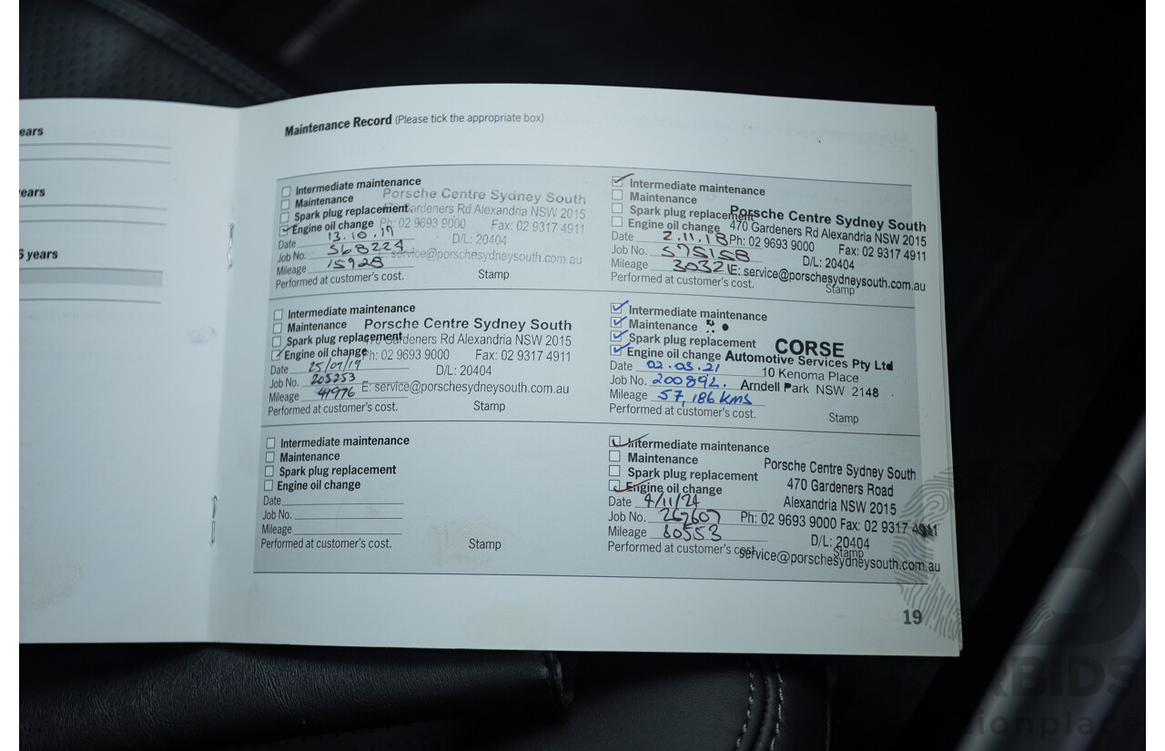 9/2016 Porsche Macan GTS (AWD) 95B MY16 4d Wagon Jet Black Metallic Twin Turbo V6 3.0L - Statutory Write Off