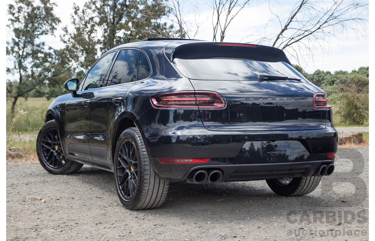 9/2016 Porsche Macan GTS (AWD) 95B MY16 4d Wagon Jet Black Metallic Twin Turbo V6 3.0L - Statutory Write Off