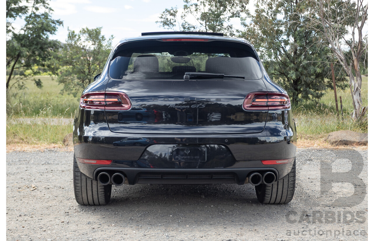 9/2016 Porsche Macan GTS (AWD) 95B MY16 4d Wagon Jet Black Metallic Twin Turbo V6 3.0L - Statutory Write Off