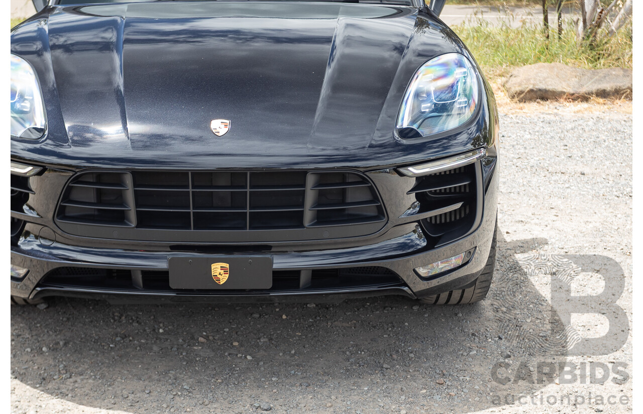 9/2016 Porsche Macan GTS (AWD) 95B MY16 4d Wagon Jet Black Metallic Twin Turbo V6 3.0L - Statutory Write Off