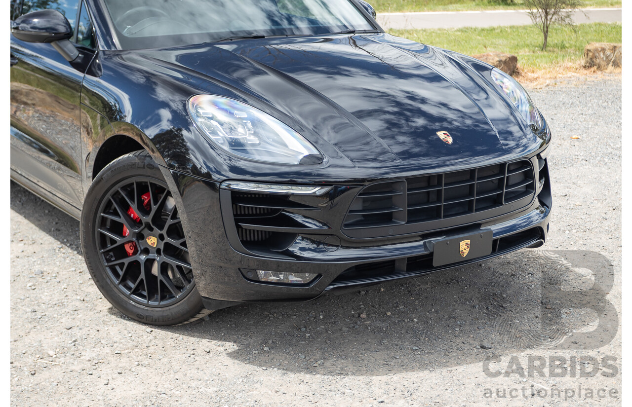 9/2016 Porsche Macan GTS (AWD) 95B MY16 4d Wagon Jet Black Metallic Twin Turbo V6 3.0L - Statutory Write Off