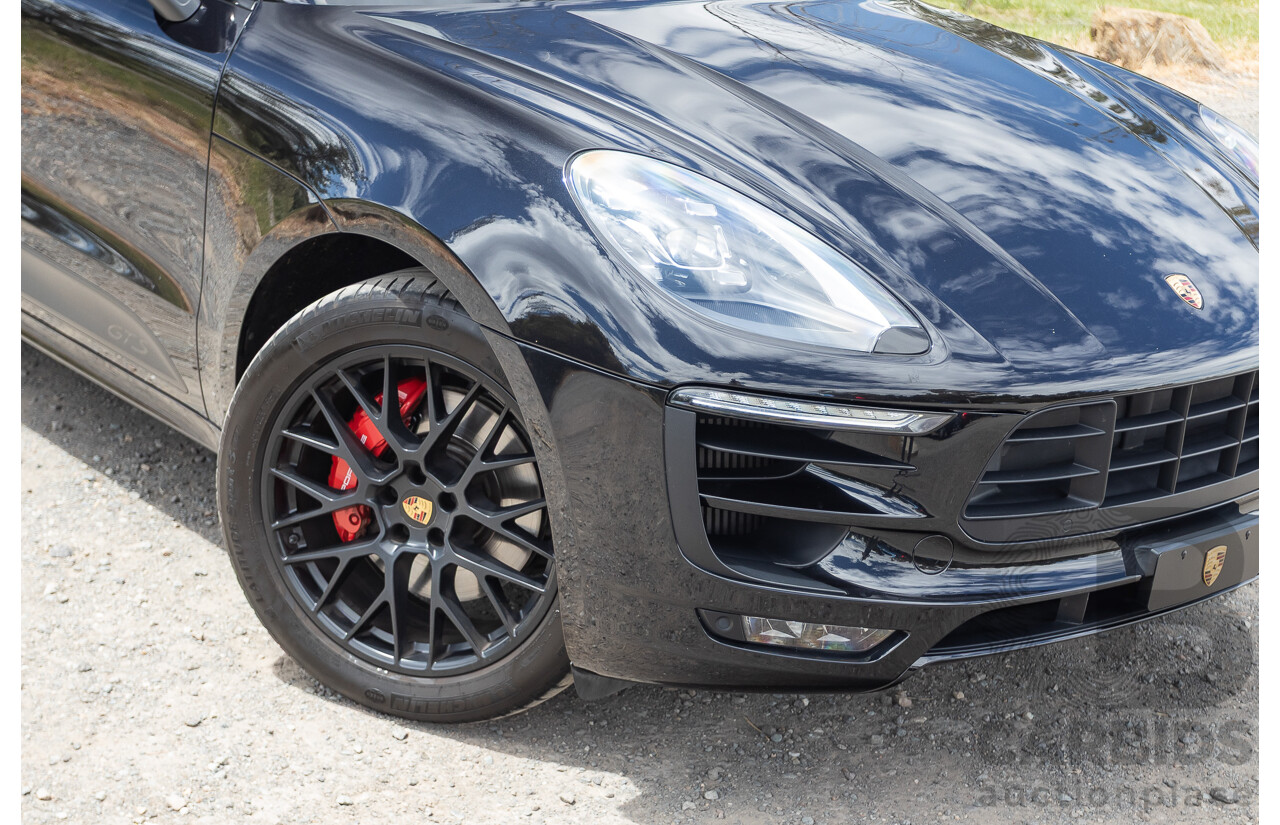 9/2016 Porsche Macan GTS (AWD) 95B MY16 4d Wagon Jet Black Metallic Twin Turbo V6 3.0L - Statutory Write Off