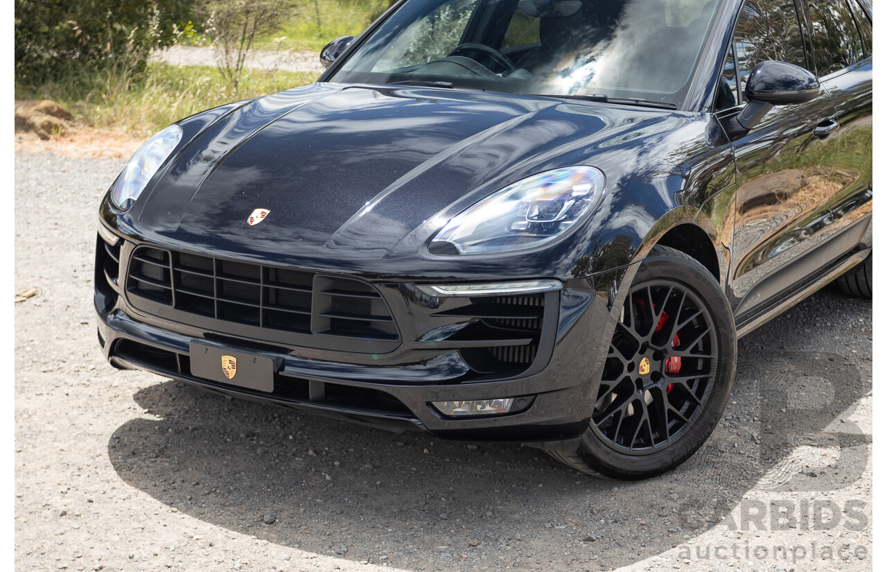 9/2016 Porsche Macan GTS (AWD) 95B MY16 4d Wagon Jet Black Metallic Twin Turbo V6 3.0L - Statutory Write Off