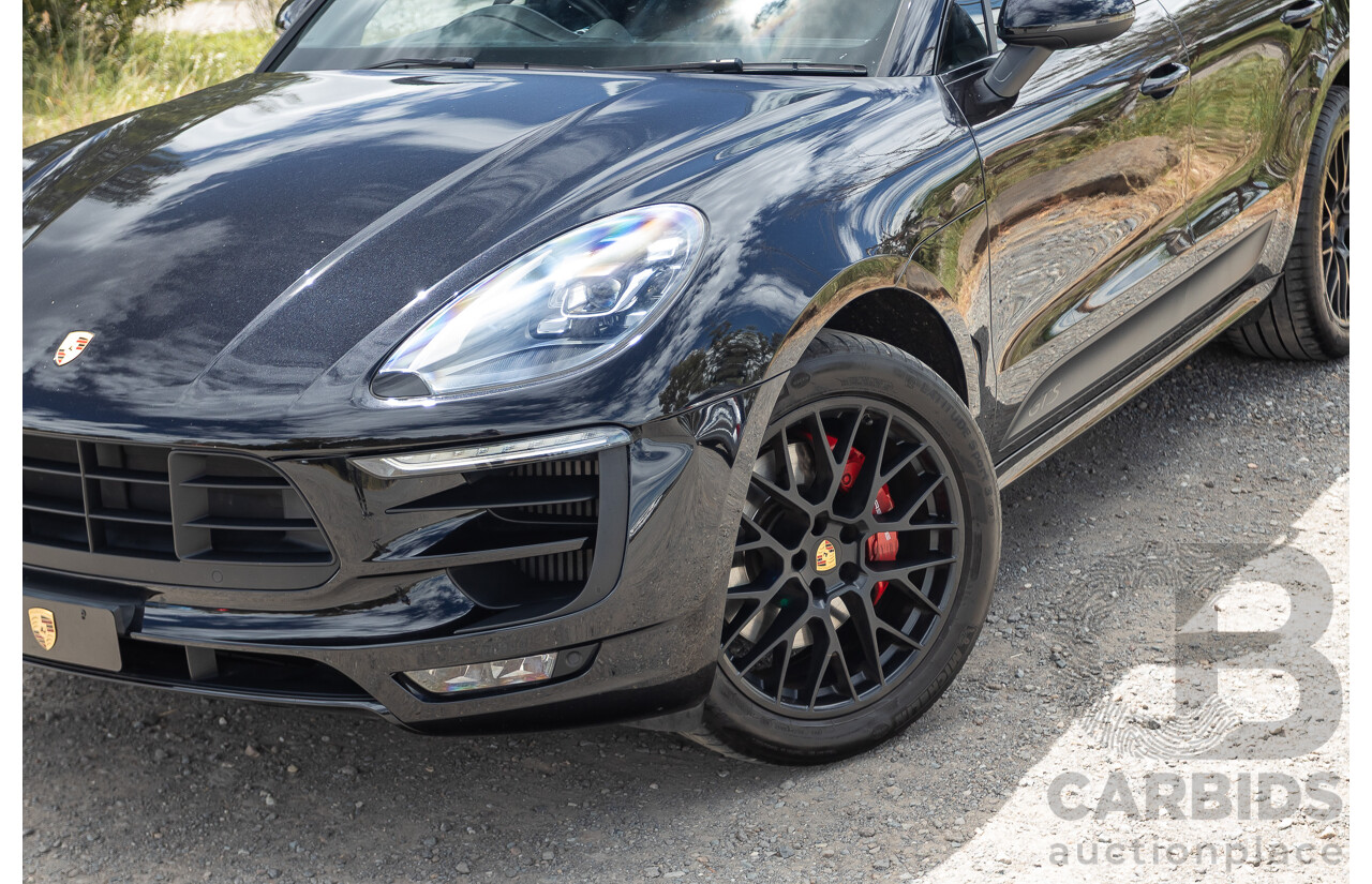 9/2016 Porsche Macan GTS (AWD) 95B MY16 4d Wagon Jet Black Metallic Twin Turbo V6 3.0L - Statutory Write Off