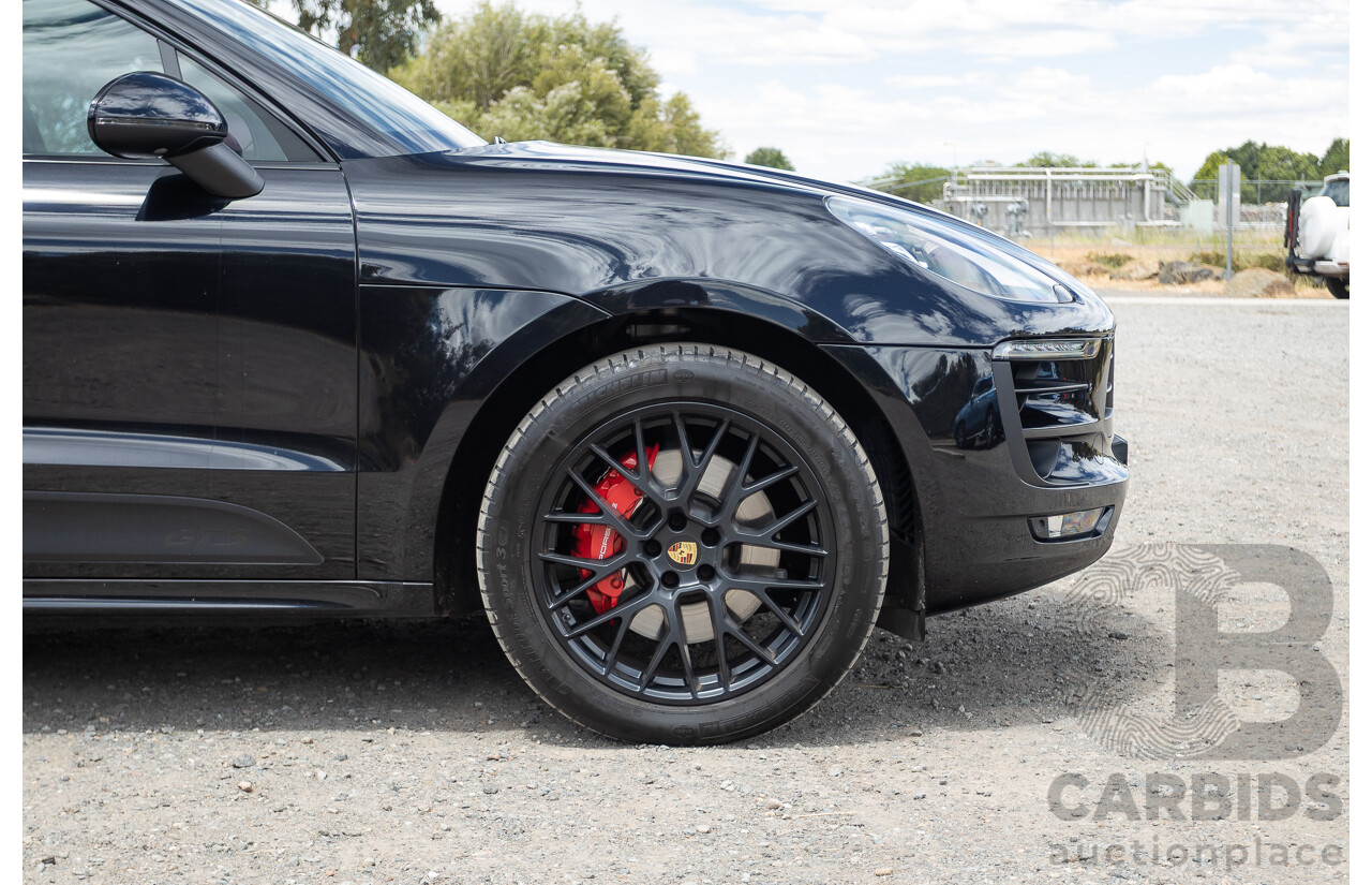 9/2016 Porsche Macan GTS (AWD) 95B MY16 4d Wagon Jet Black Metallic Twin Turbo V6 3.0L - Statutory Write Off