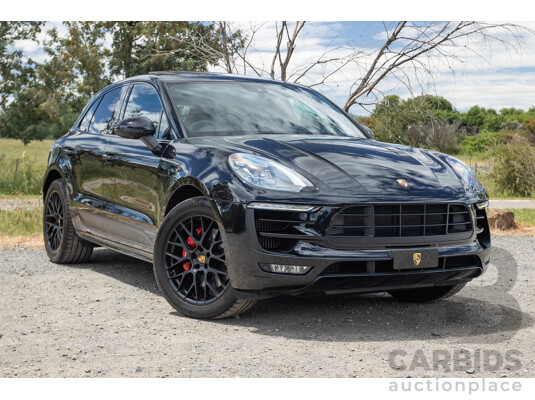 9/2016 Porsche Macan GTS (AWD) 95B MY16 4d Wagon Jet Black Metallic Twin Turbo V6 3.0L - Statutory Write Off