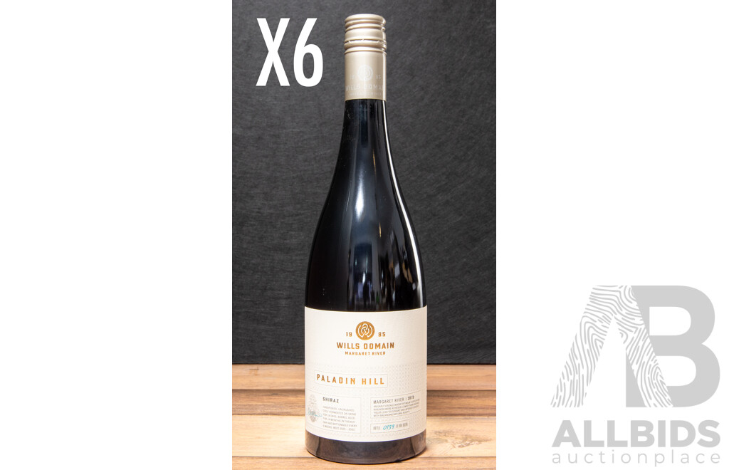Wills Domain Paladin Hill Shiraz Vintage 2019 X 6