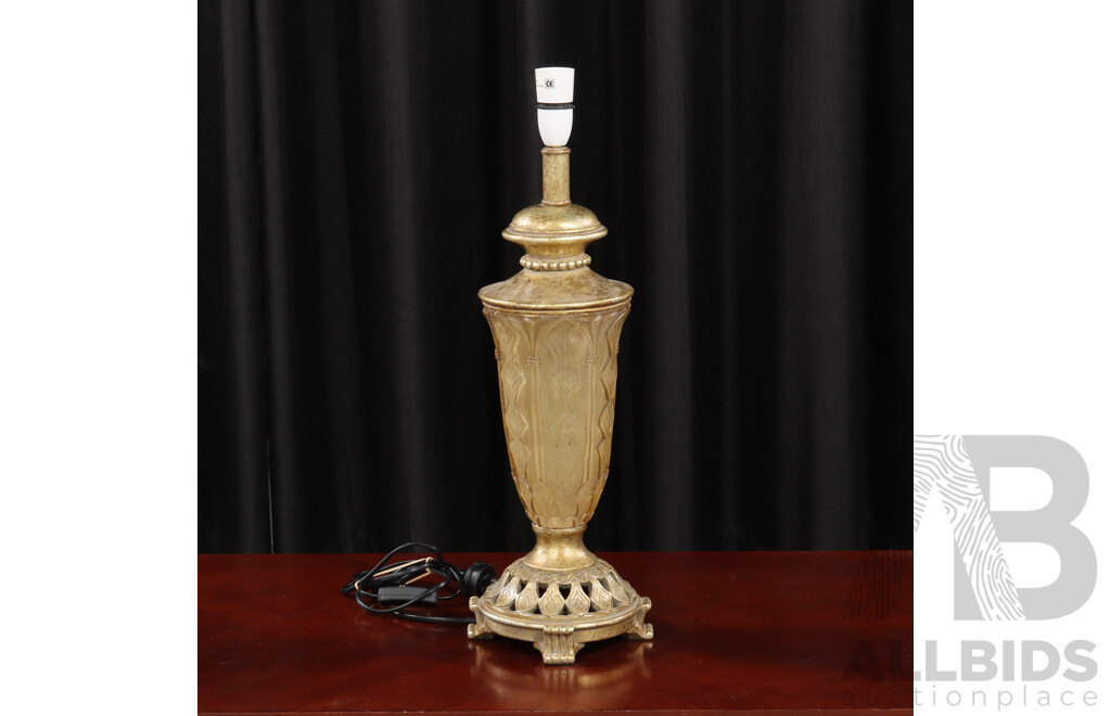 Gilt Urn Form Table Lamp