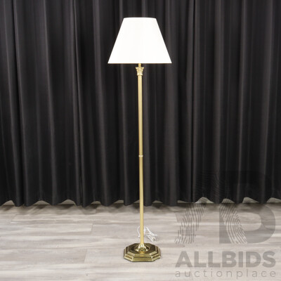 Fluted Brass Floor Lamp by Southside Lighting