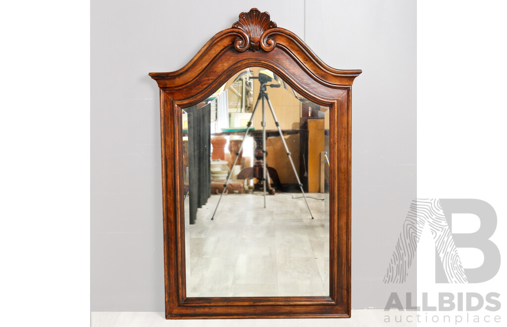Elm French Style Arch Top Mirror by Henredon Furniture