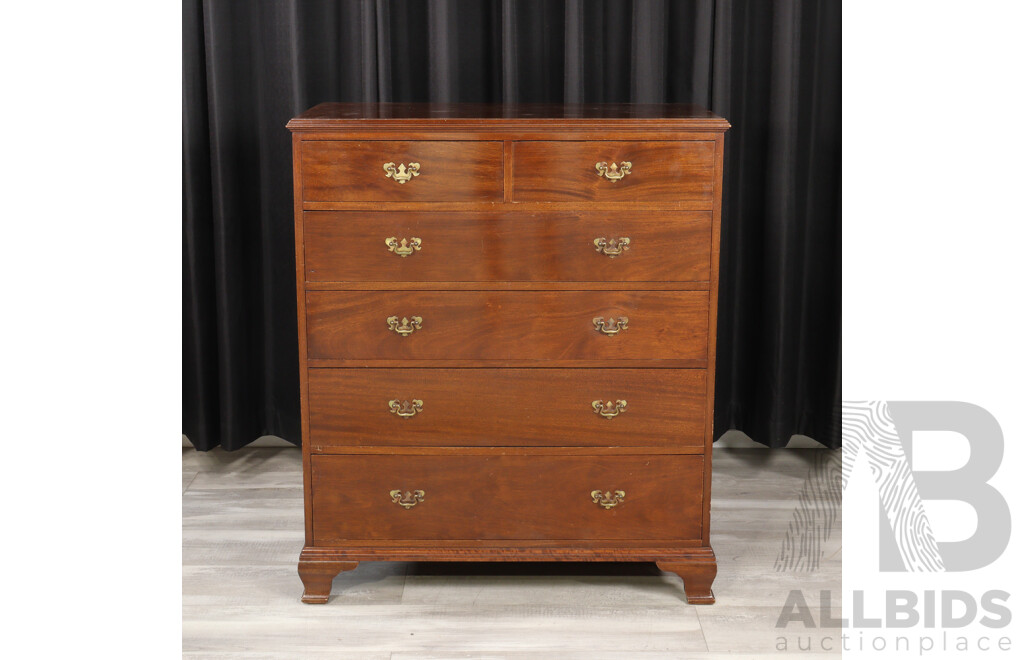 Mahogany Six Drawer Chest by Myer Heritage