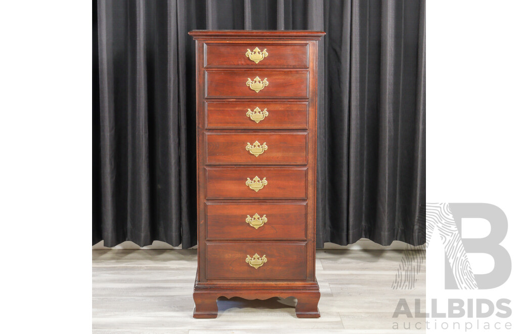 Mahogany Ingere Chest with Seven Graduating Drawers by Kincaid Furniture for La-Z-Boy
