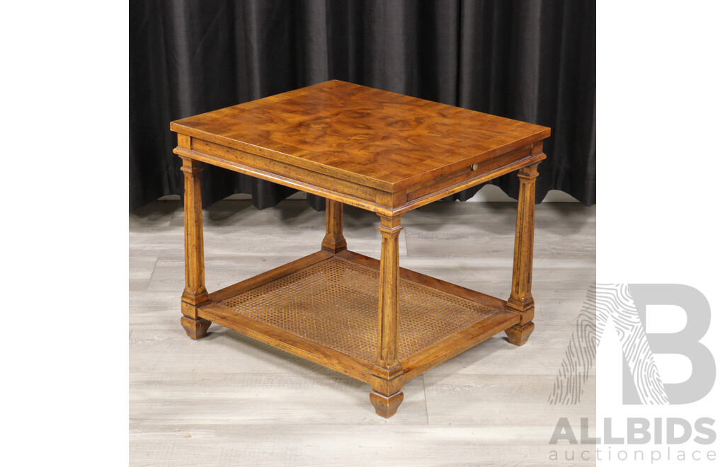 Timber Two Tier Side Table with Book Slide by Drexel Heritage
