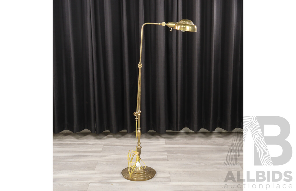 Brass Articulated Floor Lamps by Decrortive Crafts