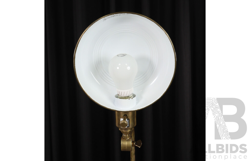 Brass Articulated Floor Lamps by Decrortive Crafts
